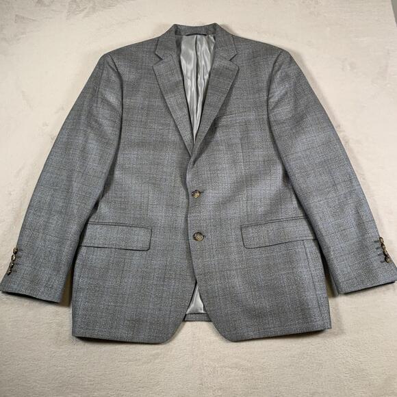 Ralph Lauren Other - Ralph Lauren Blazer‎ Mens 42R Plaid Wool Silk Sport Coat Dillard’s Made Canada
